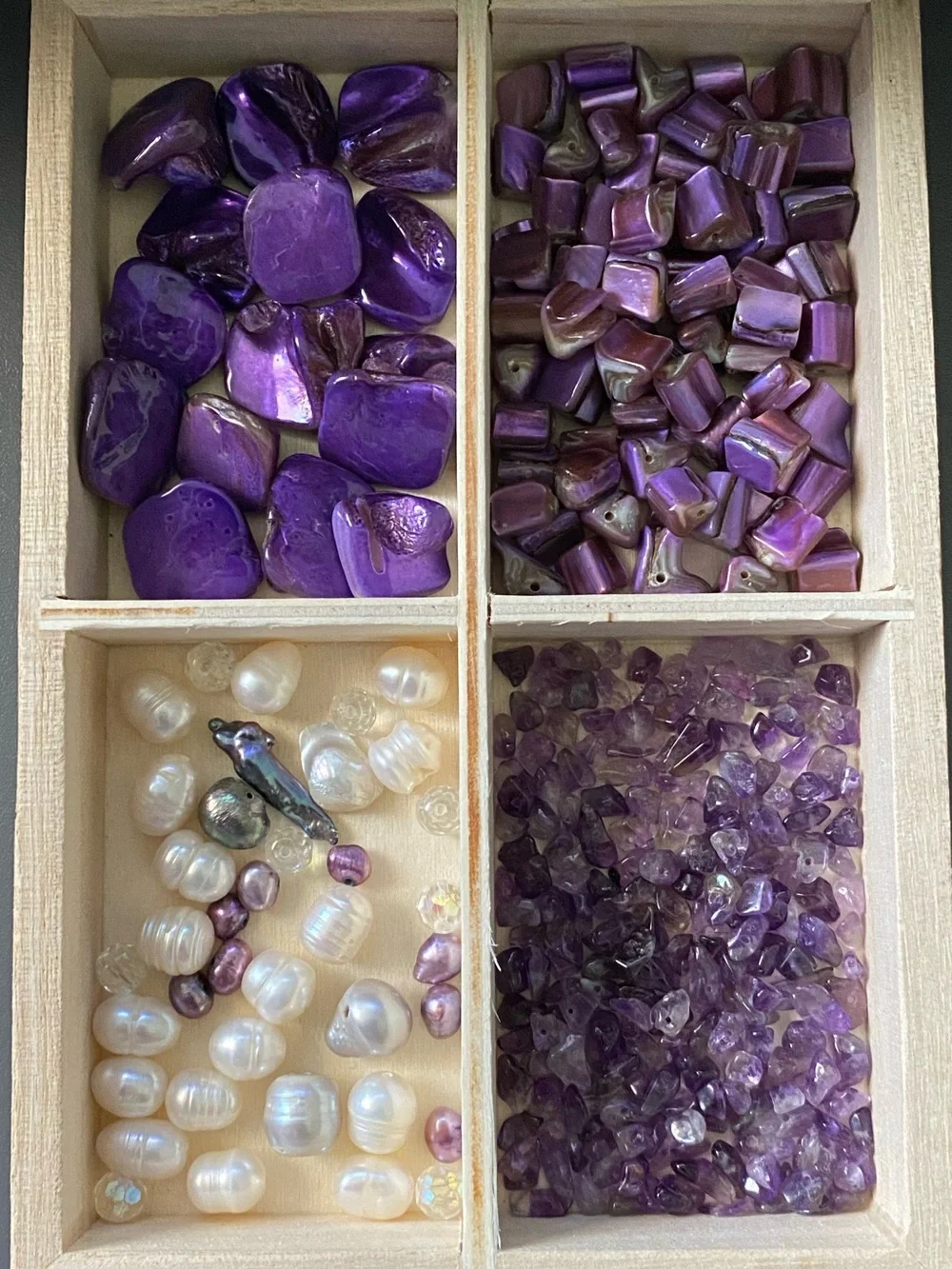 Natural Stone Beads Freshwater Pearl Beads Glass & Mother of Pearl Beads Lot